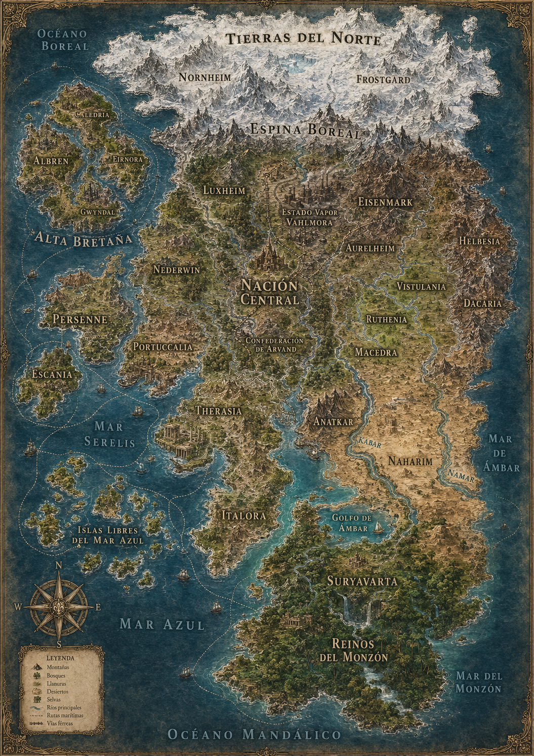 Mapa de Avalor